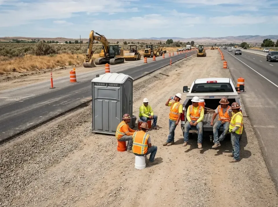 highway-road-construction-crew-007 — frequently asked questions, Porta Potty and Restroom Rentals in White City, UT